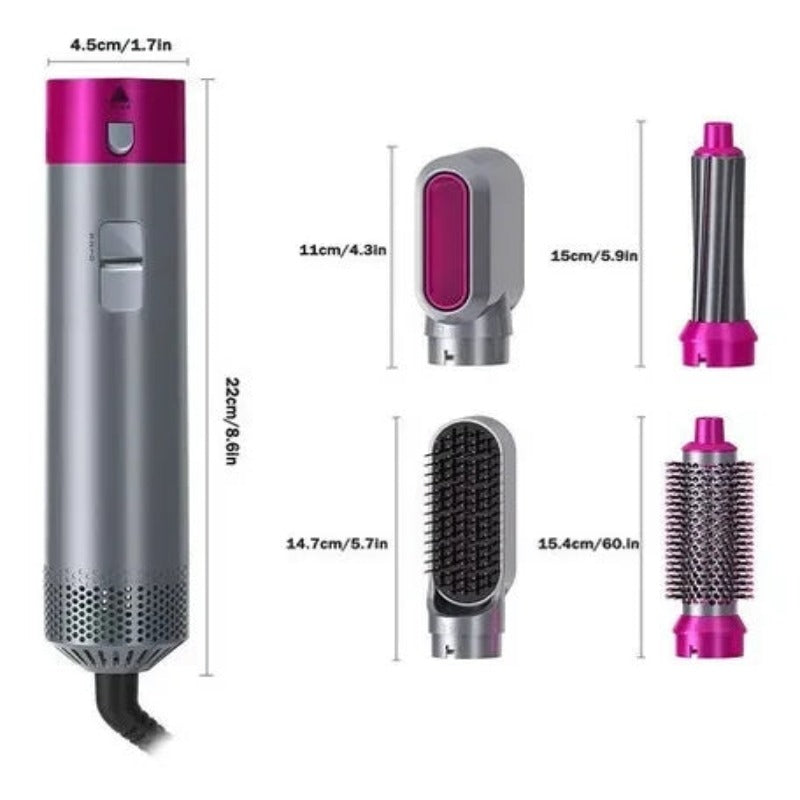 Cepillo Modelador 5 en 1 - Ellegance DeLuxe Hair - El Mercadazo
