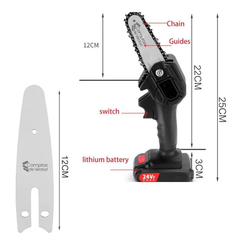Mini Motosierra De Mano Portátil 24v - El Mercadazo