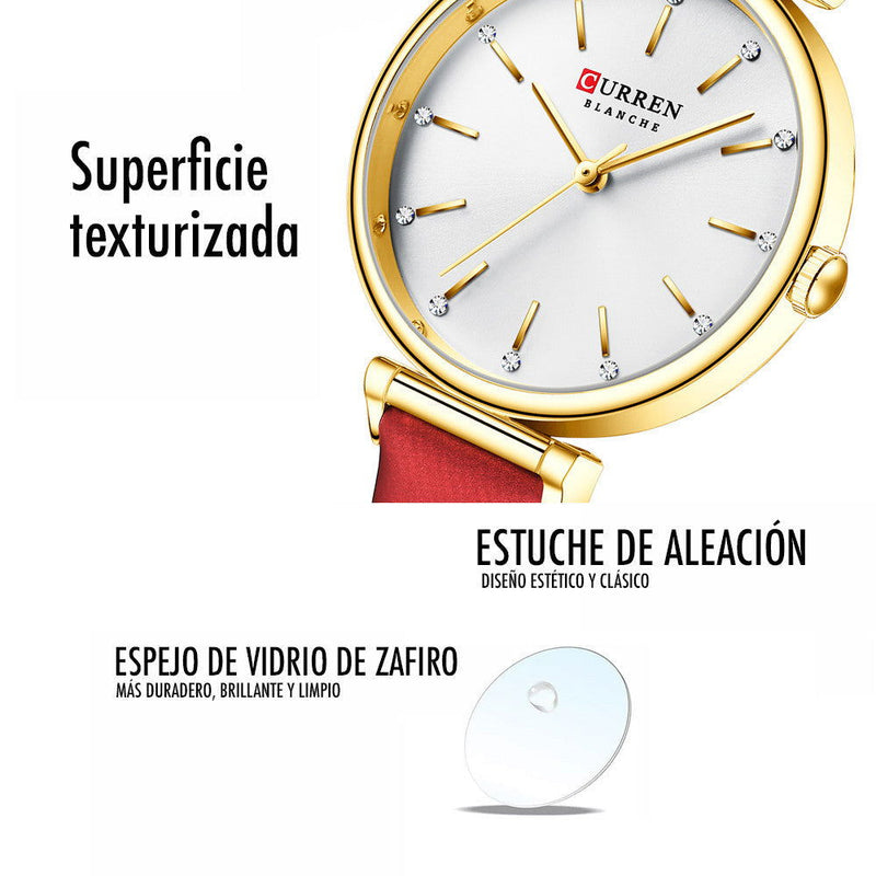 Reloj Curren 9081 CUERO Mujer Dama Negoc - El Mercadazo